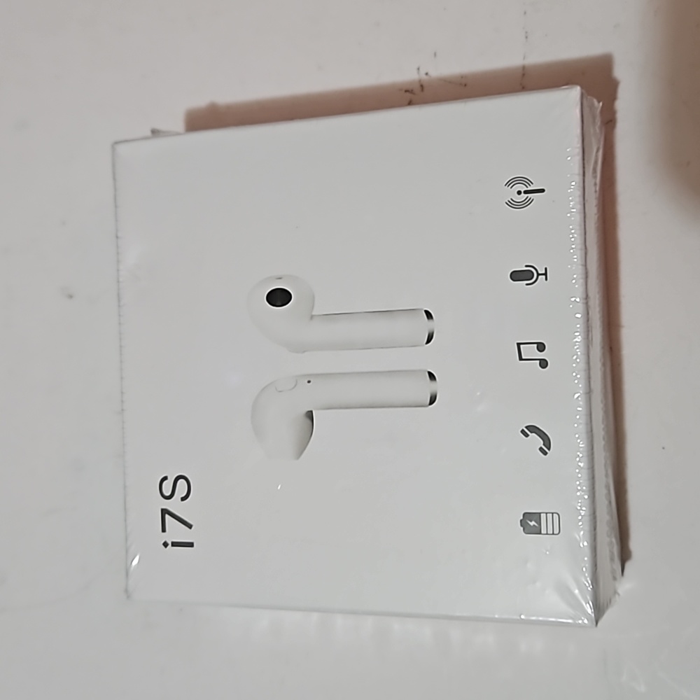 RoHS Wireless Earbuds High Quality i7S Bluetooth Charging Case iOS Android White